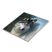 恐れを知らない北極狼、セラミックタイル タイル (側面)