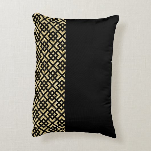 恐れを知らない幾何学模様アクセント枕 アクセントクッション (裏面(縦))