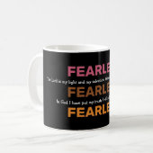 恐れを知らない感動的詩篇NO FEAR BLACK コーヒーマグカップ (正面左)