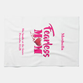 恐れを知らない母親 |箴言31 キッチンタオル