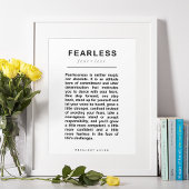 恐れを知らない浮き上やる気を起こさせるがり ポスター