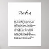 恐れを知らない浮き感動的上がりウォールアート ポスター (正面)