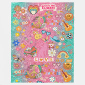 恐れを知らない素晴らしいフリースブランケット フリースブランケット (正面)