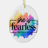 恐れを知らない色の虹 セラミックオーナメント (右)