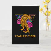 恐れを知らない虎 カード (黄色い花)
