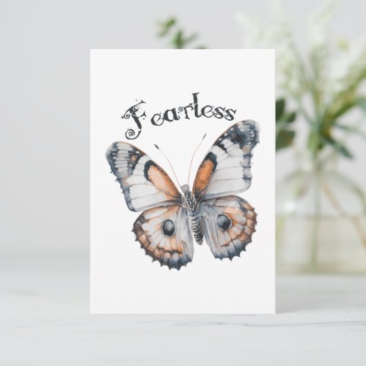 恐れを知らない蝶の水色グラフィックデザイン、恐怖 (スタンド正面)