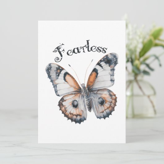 恐れを知らない蝶の水色グラフィックデザイン、恐怖 案内状 (スタンド正面)