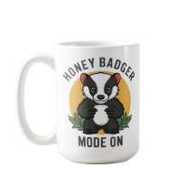 恐れを知らない野生動物の野生動物の上のハニーバッガーモード