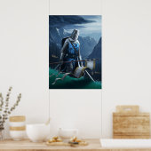 恐れを知らない騎士が馬を止める。 ポスター (キッチン)