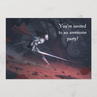 恐れを知らない騎士の誕生日パーティー 招待状