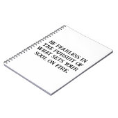 恐れを知らない魂の追跡ノートブ感動的ック ノートブック (左側)