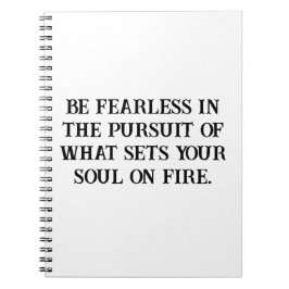 恐れを知らない魂の追跡ノートブ感動的ック ノートブック