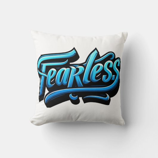 恐れを知らない クッション (正面)