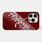 恐れを知らない（ホッケー） iPhoneケース (裏面横)
