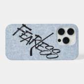 恐れを知らない（ホッケー） iPhoneケース (裏面横)