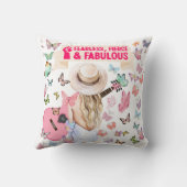 恐れを知らない、恐ろしく、素晴らしい枕 クッション (裏面)