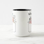 恐れを知らぬマグカップ: 励ましの名言 マグカップ (中央)