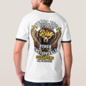 恐れを知らぬ夢追い人イーグルTシャツ Tシャツ (裏面フル)