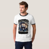恐れを知らぬ雄叫び - 勇敢なライオン Tシャツ (正面フル)