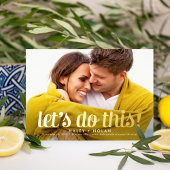 恐れを知ら実在ないスクリプトFOIL日付カードを保存 箔招待状