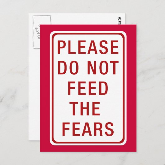 恐れを食べ物を与えないで下さい ポストカード (正面/裏面)