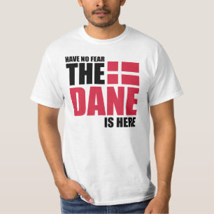 恐れを、デンマーク人ここにありますおもしろいなワイシャツ持たないで Tシャツ