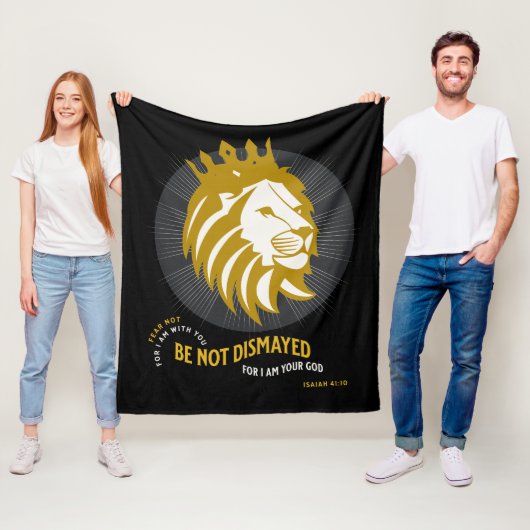 恐れ失望しないイザヤ41:10 フリースブランケット (インサイチュ)