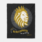 恐れ失望しないイザヤ41:10 フリースブランケット (正面)