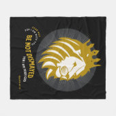 恐れ失望しないイザヤ41:10 フリースブランケット (正面(横))