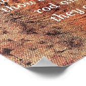 恐れ悪なし – 詩篇23:4 – アートプリント ポスター (角)