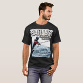 恐れ知らずのウェイクボードTシャツ、海の波を制覇せよ Tシャツ (正面フル)