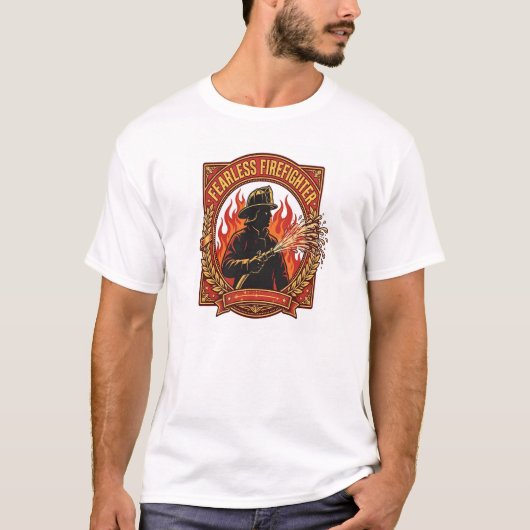 恐れ知らずの消防士シャツ Tシャツ (正面)