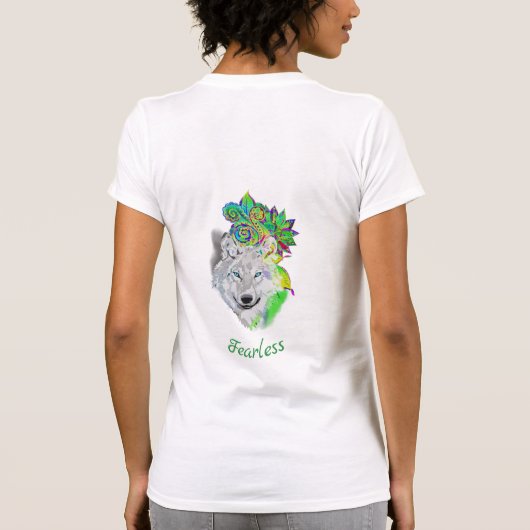 恐れ知らずの狼Tシャツ Tシャツ (裏面)