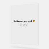 恐れ祝のないスタイルで挑戦 アクリルサイン (傾斜)