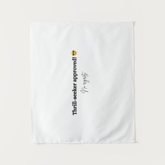 恐れ祝のないスタイルで挑戦 タペストリー (正面)