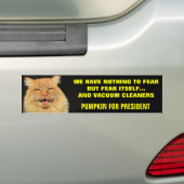 恐れ自体および真空-大統領のためのカボチャ バンパーステッカー (車上)