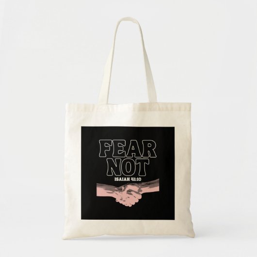 恐れ – イザヤ41:10 トートバッグ (正面)