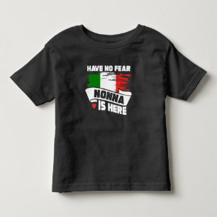 恐れNonnaをここにありますイタリアンな祖母持たないで下さい トドラーTシャツ