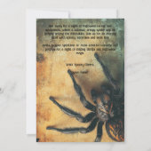 🕷️恐ろしいおもしろいスパイダーハロウィーンBash 招待状 (裏面)