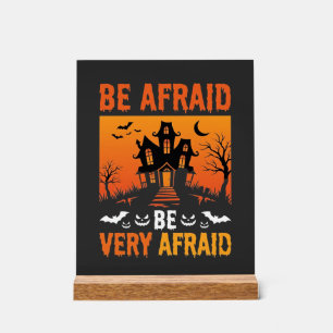 恐ろしいお化け屋敷のハロウィンデザイン アクリルサイン