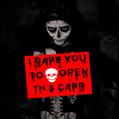 恐ろしいなこのカードハロウィーンスカル カード