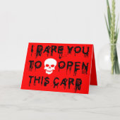 恐ろしいなこのカードハロウィーンスカル カード (正面)