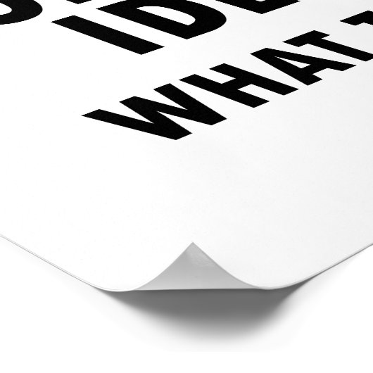 恐ろしいアイディアのポスターおもしろい ポスター (角)