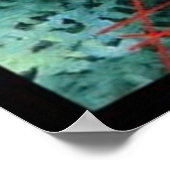 恐ろしいアートピエロホラー映画アート ポスター (角)