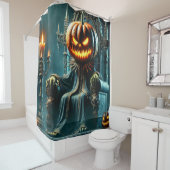恐ろしいカボチャのキング シャワーカーテン (インサイチュ)