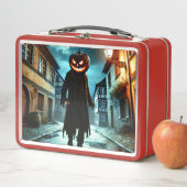 恐ろしいカボチャの男 メタルランチボックス (インサイチュ)