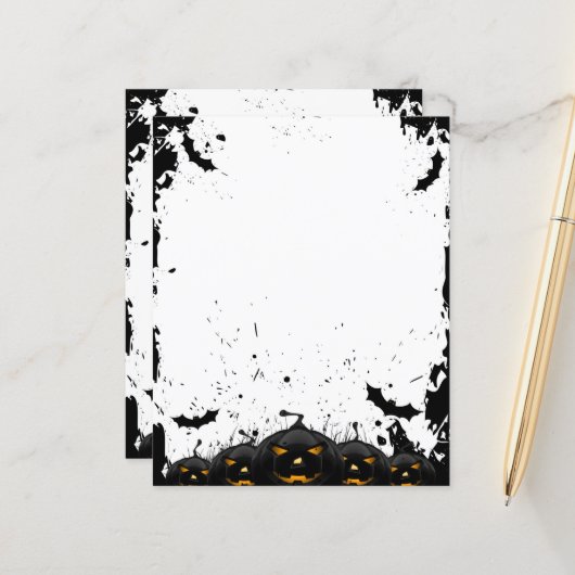 恐ろしいカボチャ (正面/裏面インサイチュ)