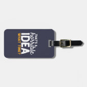 恐ろしいゴールである友情アイディア何時 ラゲッジタグ (正面横)