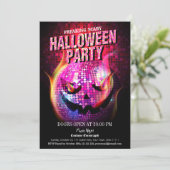 恐ろしいジャックオランタンディスコボール 招待状 (スタンド正面)