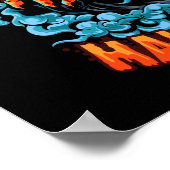 恐ろしいジャック・オ・ランタンの泡立つ頭 ポスター (角)